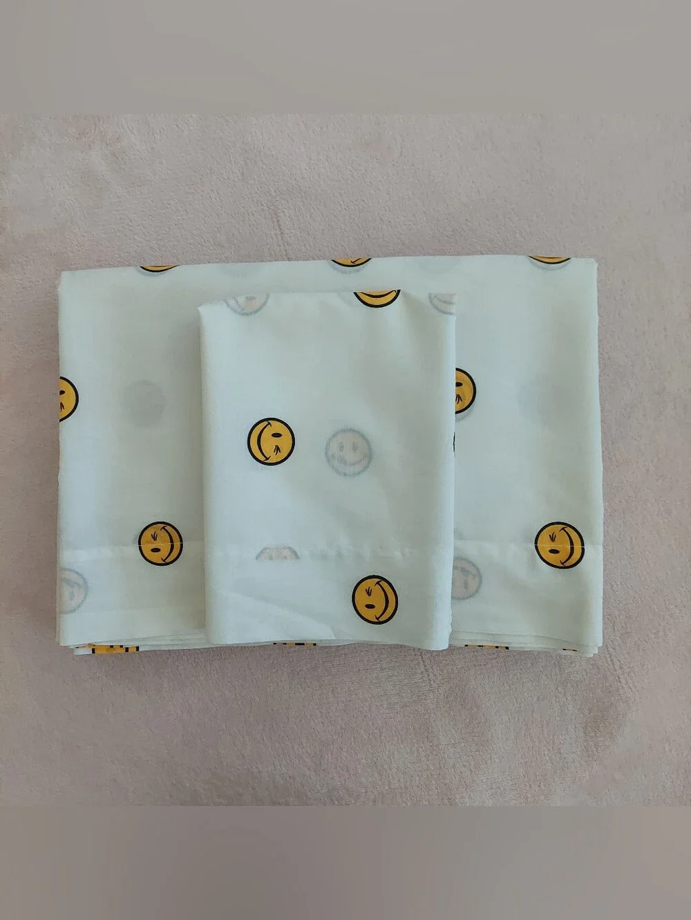JOE BOXER Smiley Face Emoji Twin sheet set NWOT